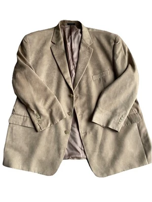 Chaqueta Blazer Abrigo Deportivo LRL RALPH LAUREN Bronceado Camel Cepillado Imitación Gamuza 54 R Foto 1 de 4