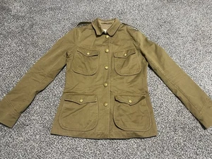 Denim & Supply Ralph Lauren Damen Oliv Military Jacke Goldknöpfe Taschen M  - Bild 1 von 14