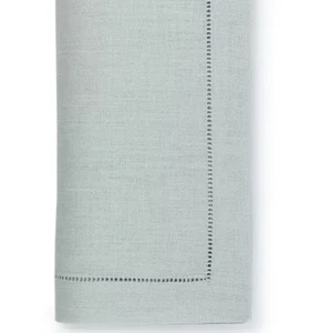 Sferra Festival Sea Mist Green Linen Dinner Napkins Hemstitched 20x20" SET/4 New - Picture 1 of 8