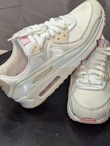 Nike Zapatos Para Mujer 7 Air Max 90 Marrón Claro Orewood Platino Blanco Tenis - Imagen 1 de 9