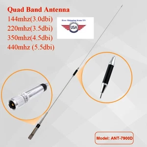 Antena móvil de cuatro bandas ANT-7900D para radio QYT KT-7900D 144/220/350/440 MHz - Imagen 1 de 7