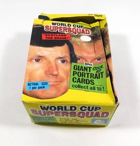 Caja Superescuadrón Copa Mundial Topps 1991 (24 paquetes sellados) Escocia - Imagen 1 de 6