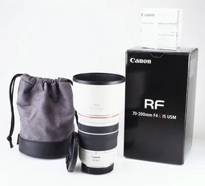 Canon RF 70-200mm F4 L Mirrorless IS USM AF Zoom Lens Boxed EOS R Series MINT - Picture 1 of 17