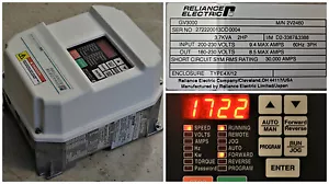 RELIANCE ELECTRIC GV3000/SE 2 HP 2V2460 VERSION 6.06 TESTED GOOD CLEAN - Picture 1 of 12