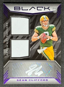 2023 Panini Black SEAN CLIFFORD (RC) /75 Rookie Patch AUTO * Green Bay Packers - Picture 1 of 2