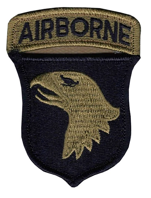 101st Airborne OCP Patch And Airborne Tab Sewn Together with Hook Fastener (EA) - Image 1 of 1