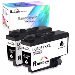 2x Cartuchos de tinta negra de alto rendimiento compatibles Brother LC3037 XXL para MFC-J5945DW - Imagen 1 de 5
