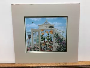Cesta de jardinería y flores invernadero Longaberger estampado artístico enmarañado - Imagen 1 de 1