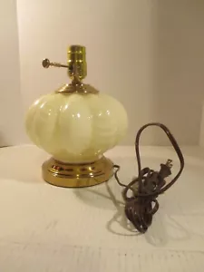 Fenton Glass WHITE SWIRL Lamp Base ONLY - Picture 1 of 11