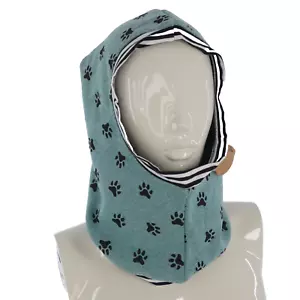 Balaclava Kids Hat Paws Print Monkeyloones Handmade One Size - Picture 1 of 5