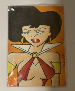 RARE VAMPIRELLA HAND DRAWN SKETCH CARD MCALLISTER - Picture 1 of 3