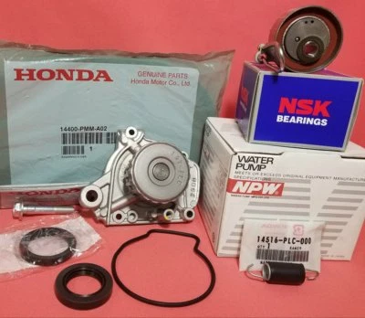 2001-2005 Honda Civic 1.7L Timing Belt Kit + Water Pump + Tensioner Japan OEM  - Image 1 of 4