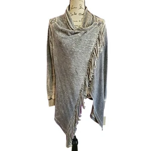 Wrangler Damen Fransen Wickel leichte Strickjacke - klein - Bild 1 von 6