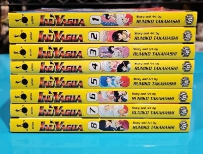 Inu Yasha Volumes 1-8 by Rumiko Takahashi 2003 Manga English Foto 1 de 4