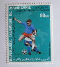 REPUBLIQUE ISLAMIQUE de MAURITANIE, COUPE DU MONDE DE FOOTBALL ITALIA 90 - 90UM
