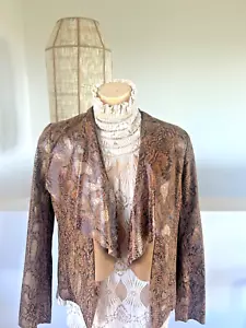 Jacket Brown And Tan Long Sleeves NWOT - Picture 1 of 2