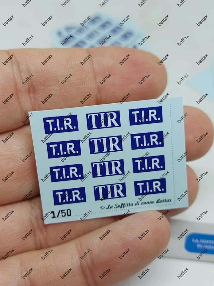 # 1/50 DECALS PER CAMION FIAT e VINTAGE - CARTELLO TIR - TRUCK LORRY BATTAX # - Immagine 1 di 1