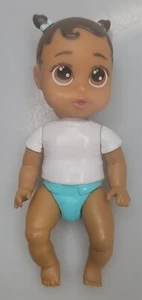 JAKKS Perfectamente Lindo Mini MUÑECA BEBÉ 4" SUELTA Camisa Blanca Teal Pañal - Imagen 1 de 5