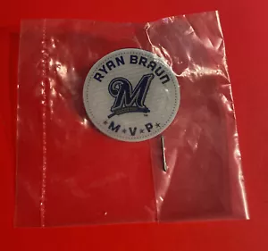 MILWAUKEE BREWERS RYAN BRAUN 2011 MVP Collector Player Pin MLB Baseball SGA 2012 - Picture 1 of 3