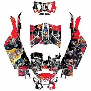 Kit gráfico de diseño Can Am X3 Maverick envuelve calcomanías todoterreno Looney 2017-25 - Imagen 1 de 3