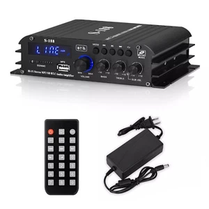 Amplificatore di potenza audio 2.1CH 40Wx2+68W stereo L+R subwoofer BT5.0/RCA/AUX - Foto 1 di 15