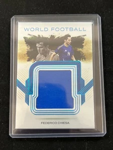 Federico Chiesa 2024 Futera Incredible World Football GU Memorabilia Sapphire /9 - Picture 1 of 2