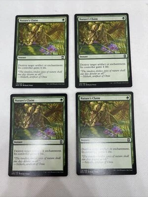 MTG 4x Nature's Claim Eternal Masters Regular LP FREE SHIPPING - Image 1 of 2