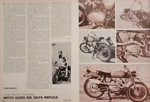 1967 Moto Guzzo Six Days Replica Moto Originale 2p Articolo di prova - Foto 1 di 1