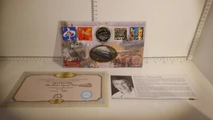 (Los 639) Benham PNC Isle of Man Münze 1998 eine Krone signiert von Jeffrey Holland - Bild 1 von 6