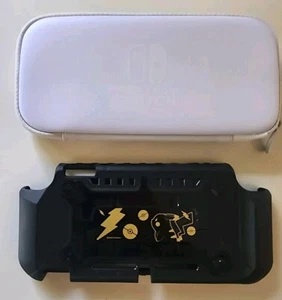 HORI Hybrid System Armor for Nintendo Switch Lite (Pikachu: Black & Gold) + Case - Picture 1 of 5