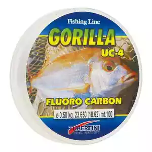 MONIFILO PESCA GORILLA UC-4 TUBERTINI 0,14 mm FLUOROCARBON uc 4 invisibile FILO - Foto 1 di 1
