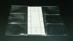 Röntgenfilmtaschen aus Klarsichtfolie,Filmtaschen für 6 Filme 3x4 cm, 30 Stück