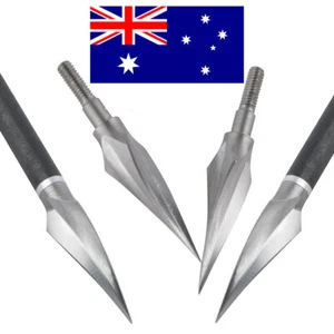 12X Broadheads 150gr Arrowheads Screw Tips Archery Bow Hunting Shooting Target - Picture 1 of 12