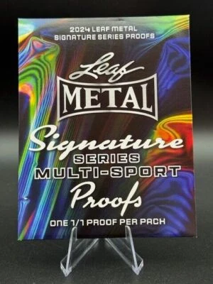 2024 Leaf Metal Signature Series Multisport 1/1 Proofs Mystery pack - Image 1 of 2