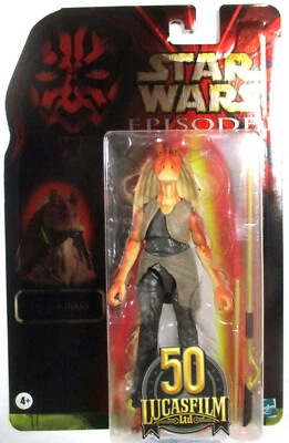 STAR WARS The Black Series - Jar Jar Binks - 15 cm (Hasbro) 50th Anniversary - Bild 1 von 2
