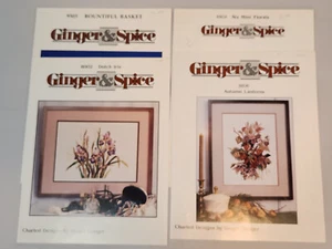Ginger & Spice Kreuzstichmuster Mini Blumen üppige Korblaternen Iris - Bild 1 von 5