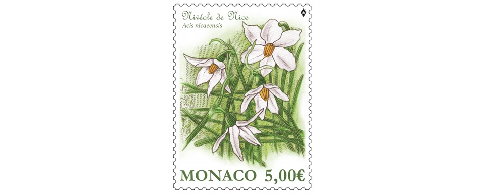 monaco 2021 fleur flower NIVEOLE NICE acis nicaeensis blumen flora bloem  1v mnh - Image 1 of 1