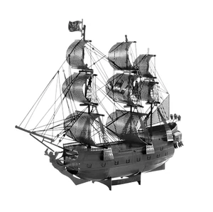 Metal Earth Fascinations Premium Series versi neri perla nera Puzzle in metallo 3D - Foto 1 di 8