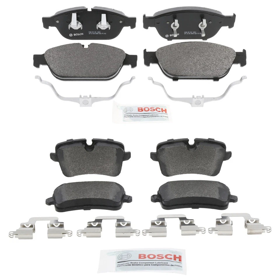 Kit de pastillas de freno de disco semi-métricas delanteras y traseras Bosch Quietcast para Audi A6 A6 Quattro Foto 1 de 1
