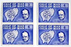 Großbritannien - Calf of Man - 2 Paar Churchill postfrisch - Bild 1 von 1