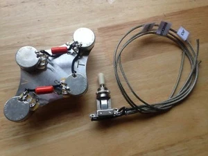 Ollas de cableado Les Paul Gibson 500 k CTS EJE CORTO años 50 .047 Switchcraft palanca - Imagen 1 de 10