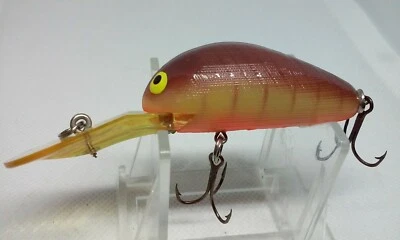 Vintage Bill Norman Deep Big Scooper Brown Crawdad 2 1/8" Crankbait Fishing Lure - Image 1 of 4