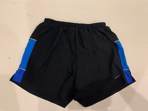 Nike Running Shorts Mens Size XL black Blue - Picture 1 of 9