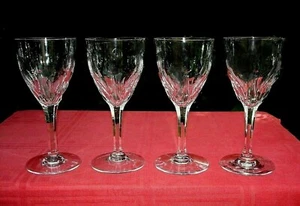 SAINT LOUIS VIC WATER WINE GLASSES VERRES A EAU VIN 18CM CRISTAL TAILLÉ ART DECO - Foto 1 di 7