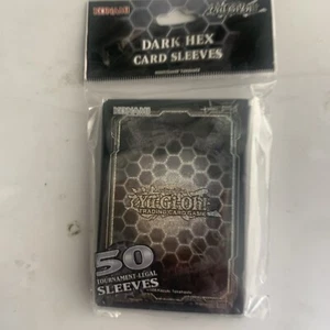 Konami Yu-Gi-Oh! Deck Protector Card Sleeves - DARK HEX (50 Sleeves) - Neu - Bild 1 von 2