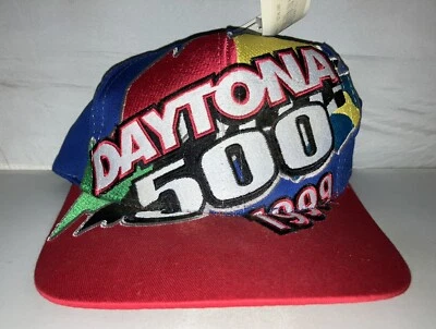 Vtg 1999 Daytona 500 Snapback Hat Cap Nascar Racing Deadstock Big Logo Nwt 90s - Image 1 of 3