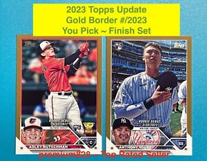 2023 Topps Update GOLD BORDER US200 - US330  #/2023  You Pick Free Shipping