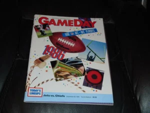 1986 AFC PLAYOFF FOOTBALL PROGRAMM KANSAS CITY CHIEFS VS NEW YORK JETS - Bild 1 von 2