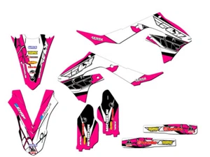 2022 KX 450 SR 13 FLY Pink Senge Graphics Kit Compatible with Kawasaki - Foto 1 di 10