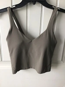🌼Lululemon Align Tank Top *Nulu (Padded) Riverstone Size 4 EUC⭐️⭐️ - Picture 1 of 8